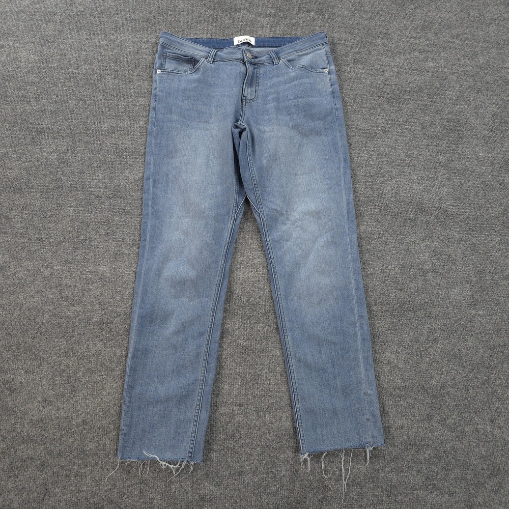 DU/ER Jeans Womens 30x29 Blue Performance Denim Girlfriend Stretch Work Casual